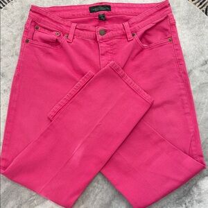 Lauren Ralph Lauren Vibrant Pink Skinny Jeans